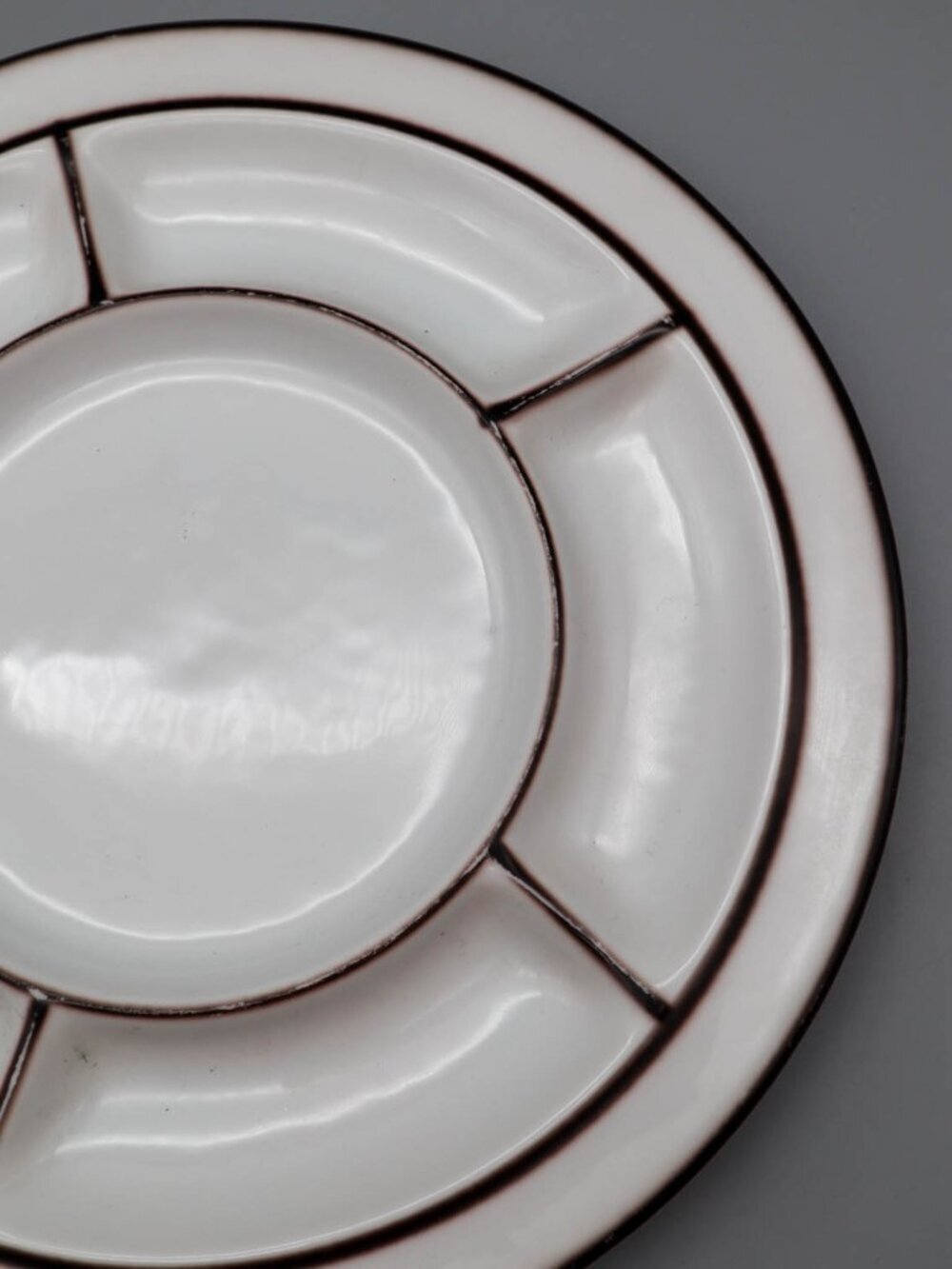 Thomas Scandic Shadow Ceramic Stoneware Fondue Plate Hertha Bengtson Rosenthal - Picture 3 of 5